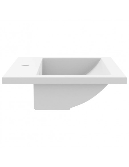 Lavandino in Granito 600x450x120 mm Bianco
