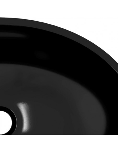 Lavandino in Vetro 50x37x14 cm Nero