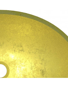 Lavandino in Vetro 50x37x14 cm Oro