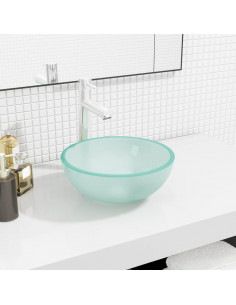 Lavandino in Vetro Temperato 30x12 cm Smerigliato