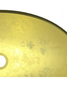 Lavandino in Vetro Temperato 54,5x35x15,5 cm Oro
