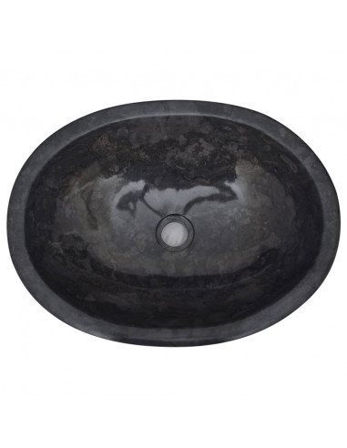 Lavandino Nero 53x40x15 cm in Marmo