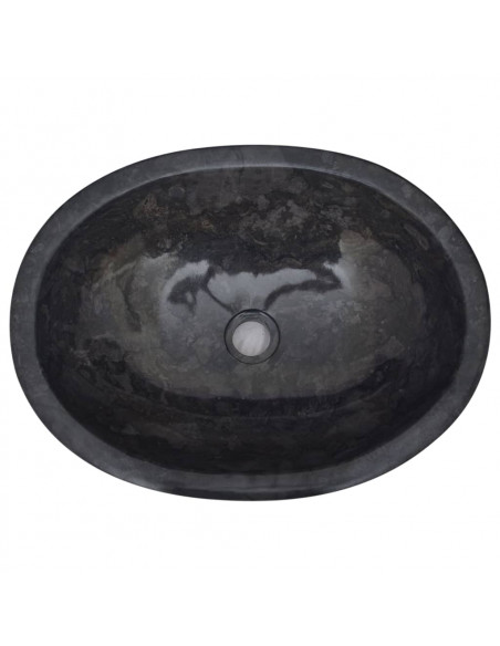 Lavandino Nero 53x40x15 cm in Marmo