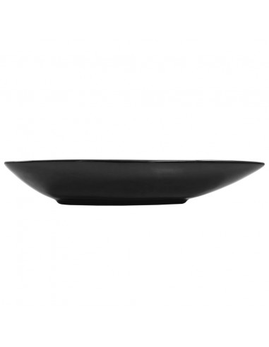 Lavandino Triangolare in Ceramica Nero 645x455x115 mm