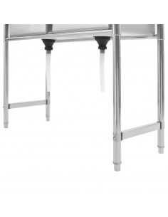 Lavello da Cucina a Doppia Vasca in Acciaio Inox