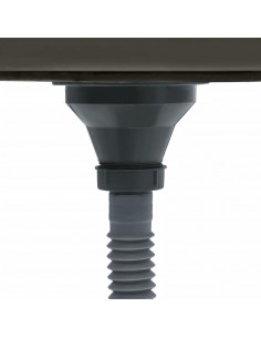 Lavello da Cucina Artigianale Nero in Acciaio Inox