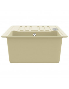 Lavello da Cucina in Granito Vasca Singola Beige