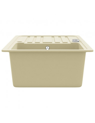 Lavello da Cucina in Granito Vasca Singola Beige