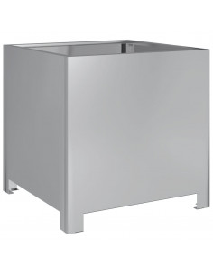 Fioriera da Giardino 40x40x40 cm in Acciaio Zincato