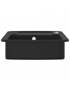 Lavello da Cucina in Granito Vasca Singola Nero