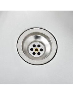 Lavello da Cucina Lavorato a Mano in Acciaio Inox