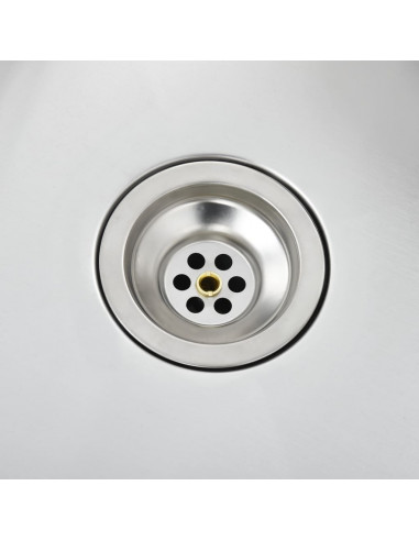 Lavello da Cucina Lavorato a Mano in Acciaio Inox