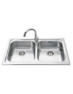 Lavello Smeg SP792 2 ALBA Inox Inox