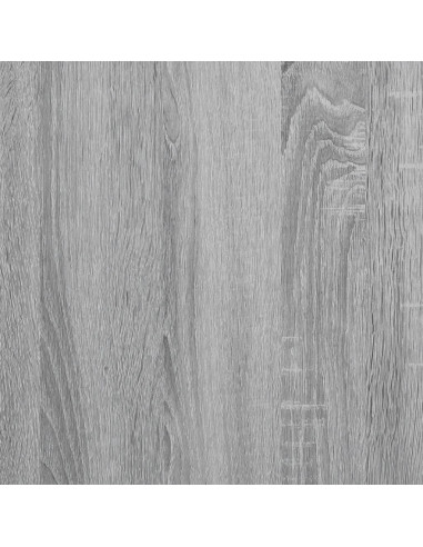 Leggio con Ruote Cassetto Grigio Sonoma 55x55x107cm Multistrato