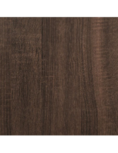 Leggio con Ruote e Cassetto Marrone 55x55x107 cm Multistrato