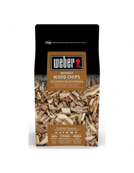 Legna affumicatura Weber 17627 WOOD CHIPS Whiskey