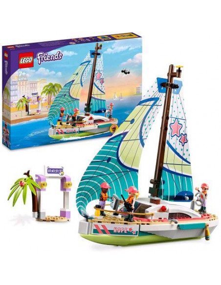 LEGO FRIENDS L'AVVENTURA IN BARCA A VELA DI STEPHANIE CON 3 MINI BAMBOLINE E ACCESSORI