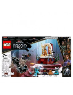 LEGO MARVEL LA STANZA DEL TRONO DI RE NAMOR BLACK PANTHER CON SOTTOMARINO E 3 MINIFIGURE