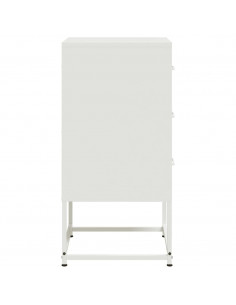 Comodini 2 pz Bianchi 36x39x78 cm in Acciaio 2