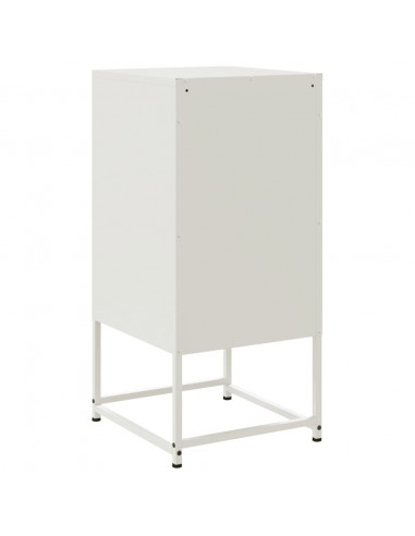 Comodini 2 pz Bianchi 36x39x78 cm in Acciaio