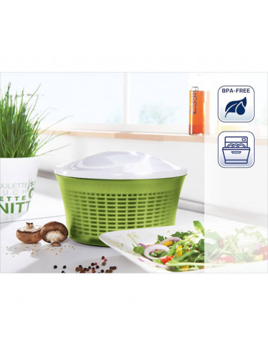 Leifheit Centrifuga Scolaverdure ComfortLine Verde e Bianca 23200