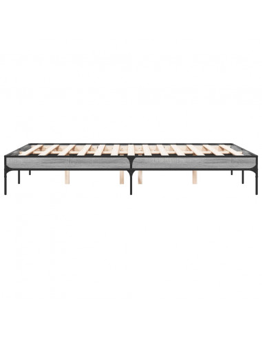 Giroletto Grigio Sonoma 120x200 cm in Legno Multistrato Metallo