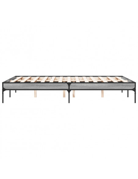 Giroletto Grigio Sonoma 120x200 cm in Legno Multistrato Metallo