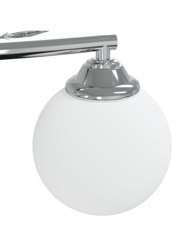 Lampada Soffitto con Paralumi Tondi in Vetro per 4 Luci LED G9