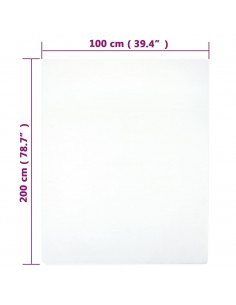 Lenzuola con Angoli Jersey 2pz Bianche 100x200 cm Cotone