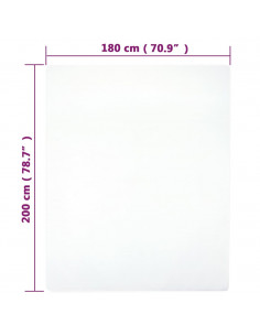 Lenzuola con Angoli Jersey 2pz Bianche 180x200 cm Cotone