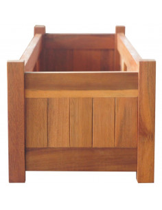 Letti Rialzati da Giardino 2 pz in Legno di Acacia 100x30x25 cm