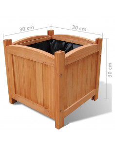 Letti Rialzati da Giardino 4 pz 30x30x30 cm