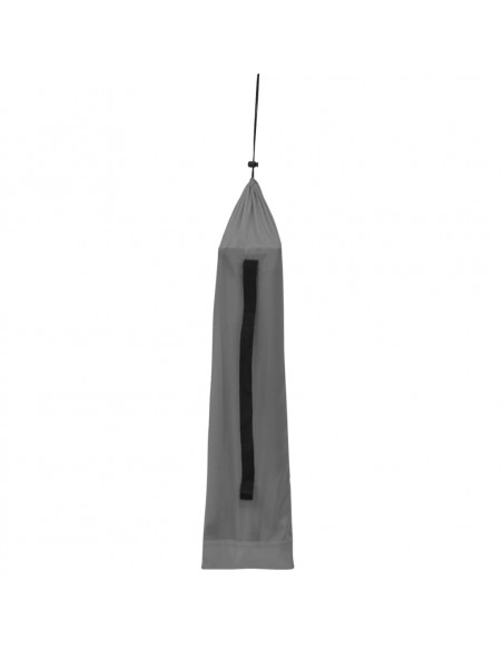 Lettino da Campeggio 180x60x19cm Tessuto Oxford e Acciaio Grigio
