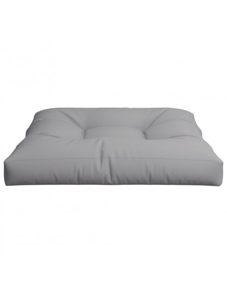 Cuscino per Pallet Grigio 70x70x12 cm in Tessuto