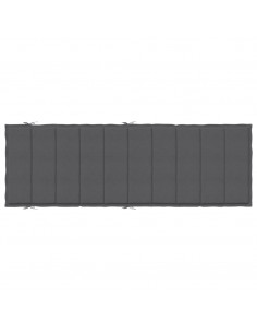 Cuscino per Lettino Prendisole Antracite Mélange 186x58x4cm