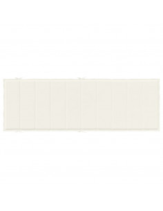 Cuscino per Lettino Prendisole Crema Mélange 186x58x4cm Tessuto