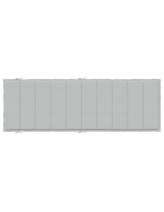Cuscino per Lettino Prendisole Grigio Chiaro Mélange 186x58x4cm