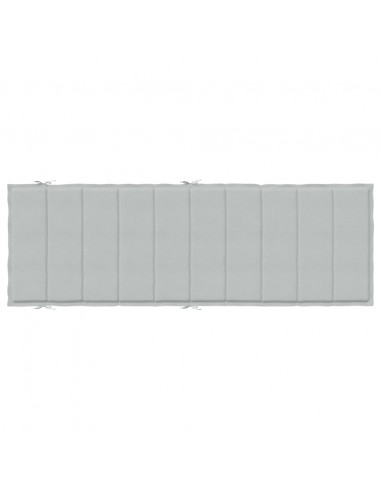Cuscino per Lettino Prendisole Grigio Chiaro Mélange 186x58x4cm