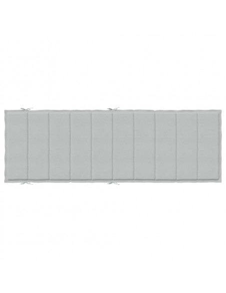Cuscino per Lettino Prendisole Grigio Chiaro Mélange 186x58x4cm