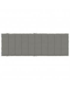 Cuscino per Lettino Prendisole Grigio Scuro Mélange 186x58x4cm