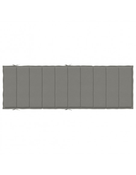 Cuscino per Lettino Prendisole Grigio Scuro Mélange 186x58x4cm