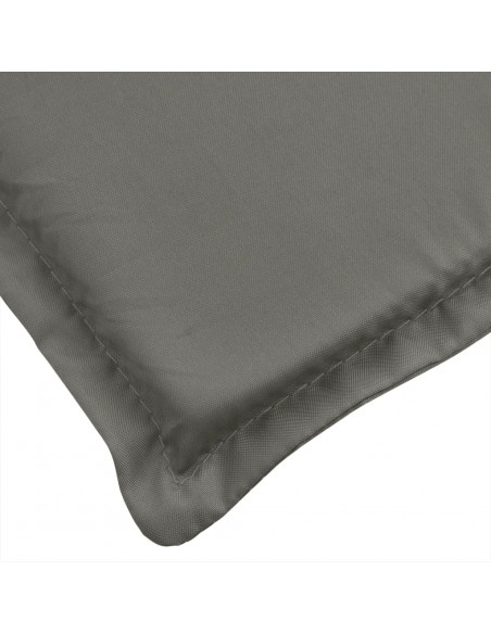 Cuscino per Lettino Prendisole Grigio Scuro Mélange 200x60x4 cm
