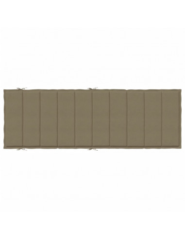 Cuscino per Lettino Prendisole Tortora Mélange 186x58x4cm