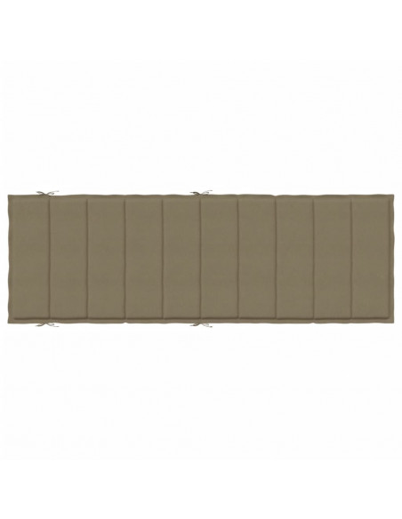 Cuscino per Lettino Prendisole Tortora Mélange 186x58x4cm