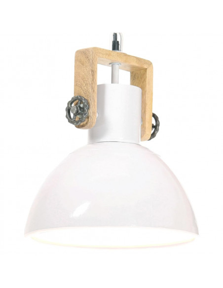 Lampada a Sospensione Industriale 25 W Bianca Rotonda 30 cm E27