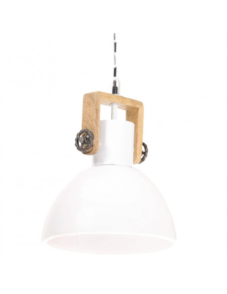 Lampada a Sospensione Industriale 25 W Bianca Rotonda 30 cm E27