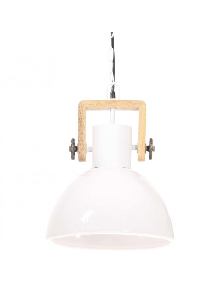 Lampada a Sospensione Industriale 25 W Bianca Rotonda 30 cm E27