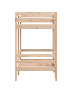 Letto a Castello 90x190 cm in Legno Massello di Pino