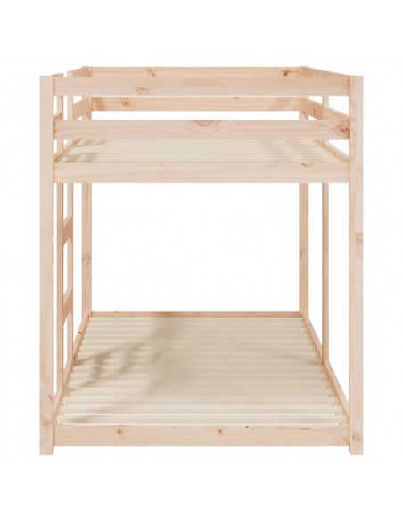 Letto a Castello 90x190 cm in Legno Massello di Pino