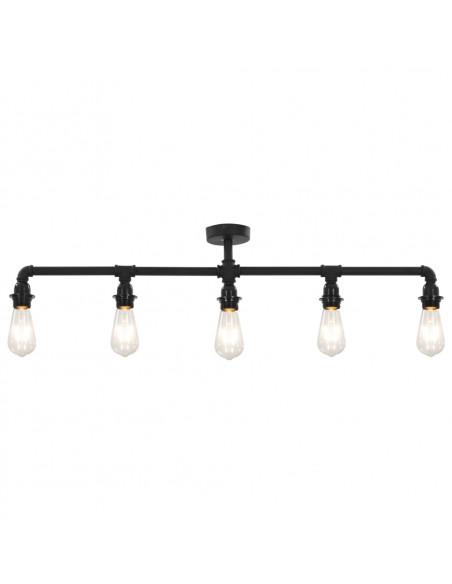 Lampadario Nero per 5 Lampadine E27